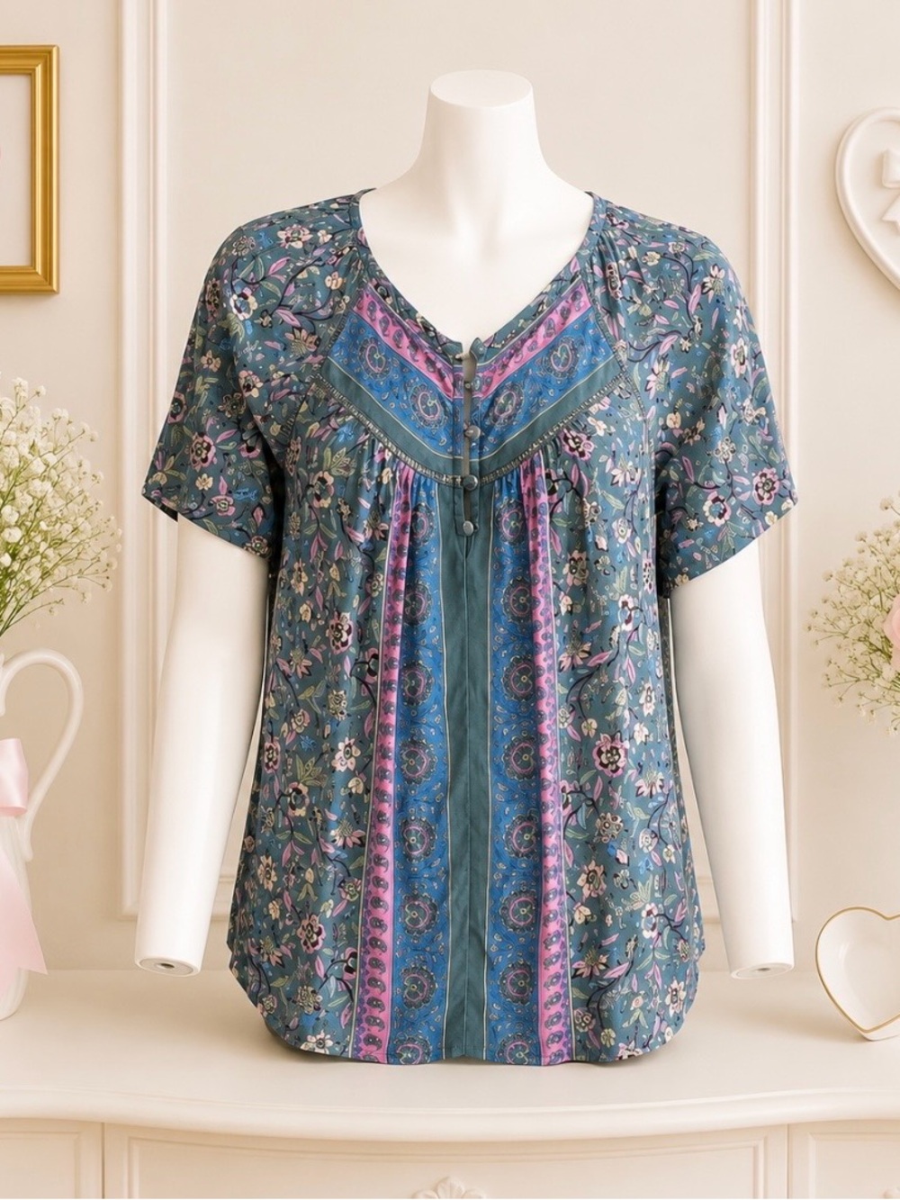 NWT Lucky Brand Peasant Top Size Xsmall